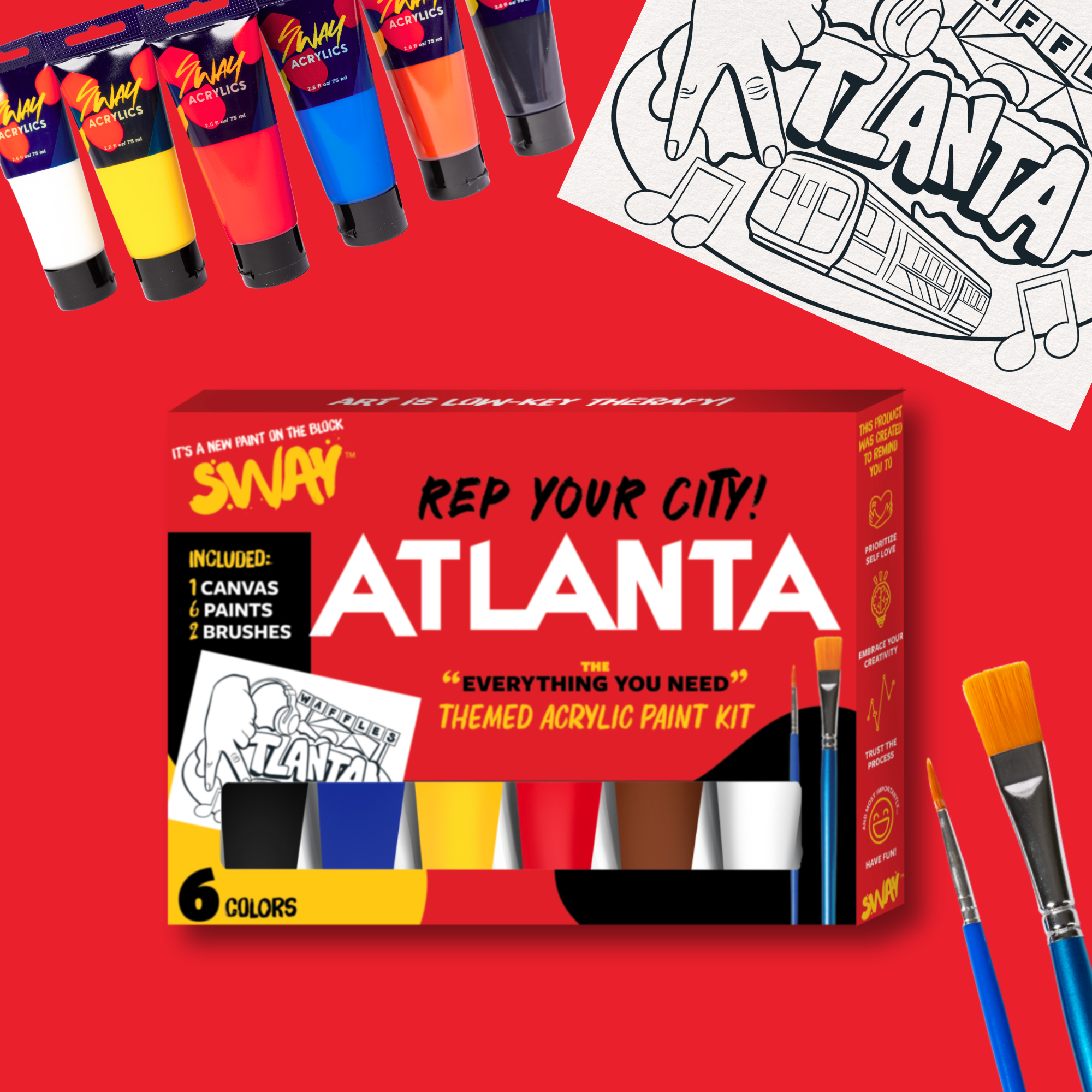 Atlanta- Rep Your City Paint Kit!