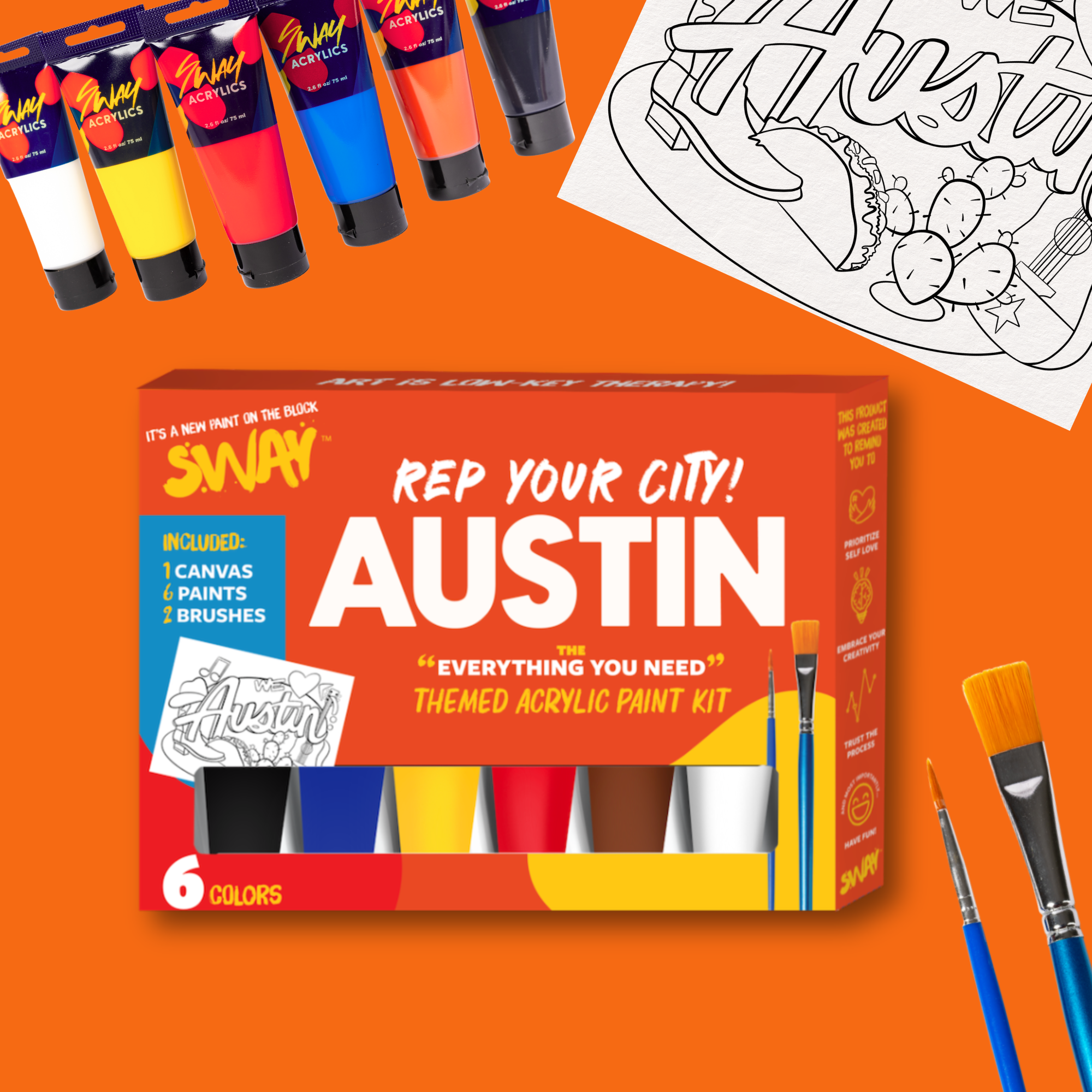 Austin- Rep Your City Paint Kit!
