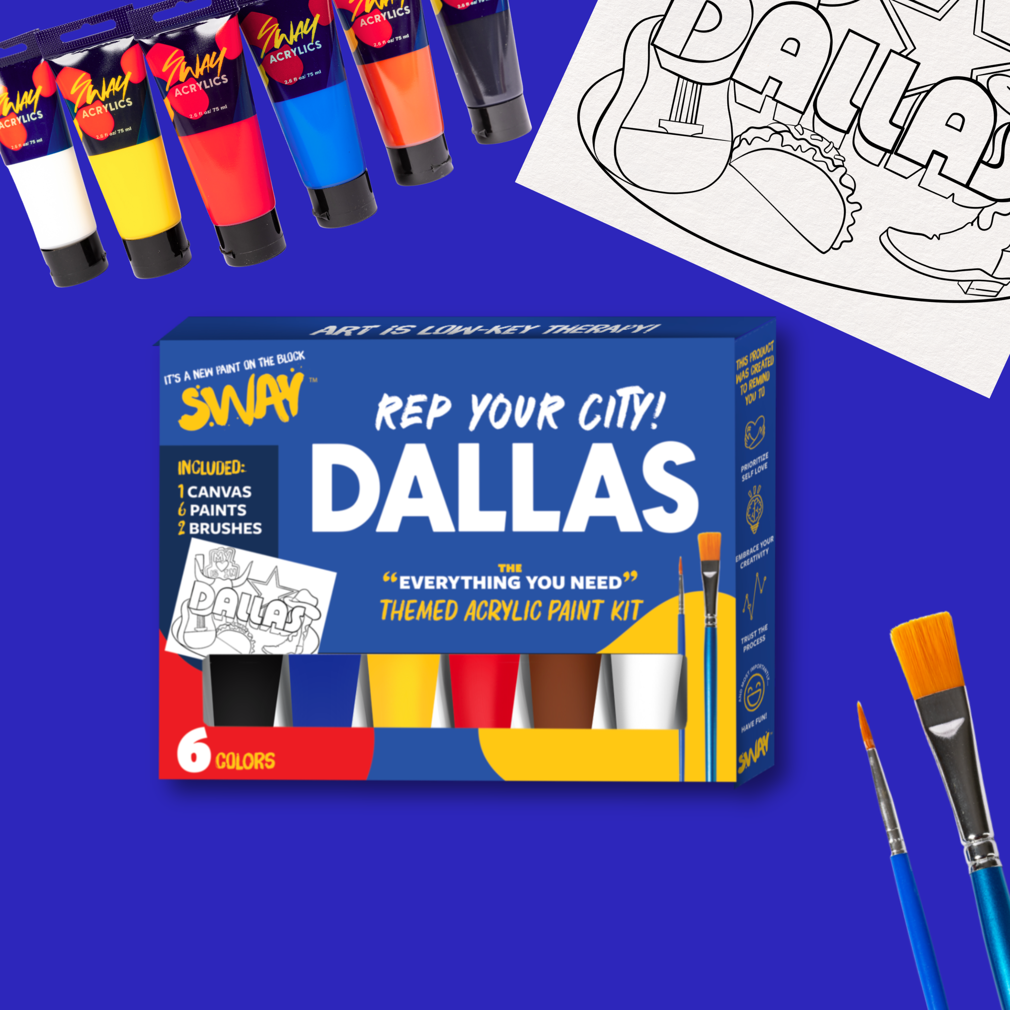 Dallas- Rep Your City Paint Kit!